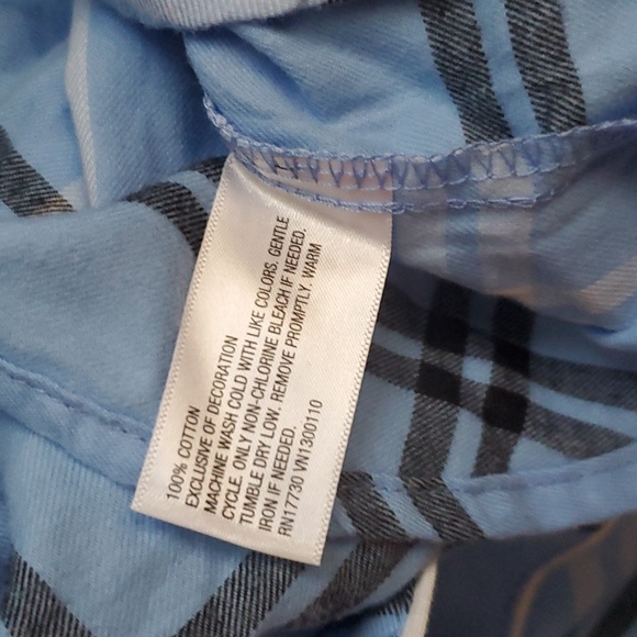 Blue Cotton Pajamas - Picture 2 of 2